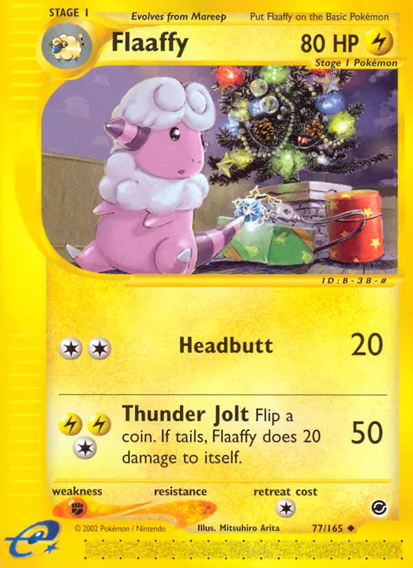 Flaaffy Uncommon Pokemon card #77 from Expedition Base Set