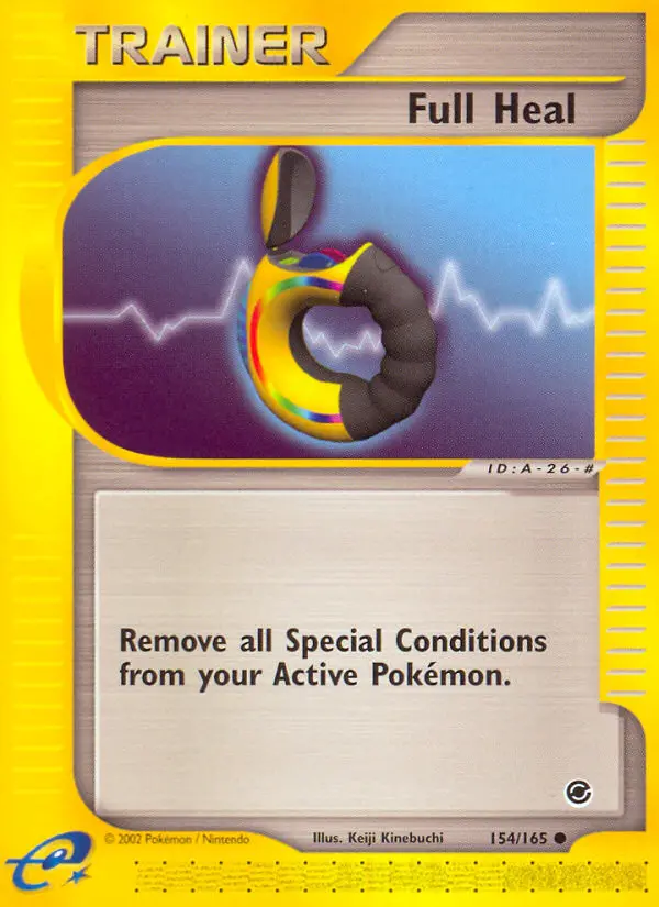 Full Heal Common Pokemon card #154 from Expedition Base Set