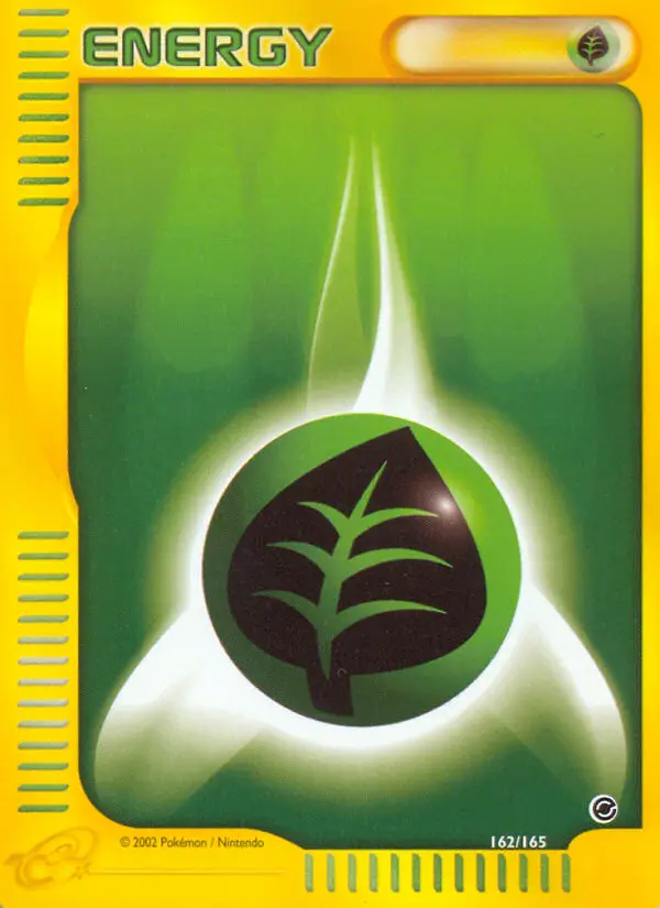 Grass Energy Common Pokemon card #162 from Expedition Base Set