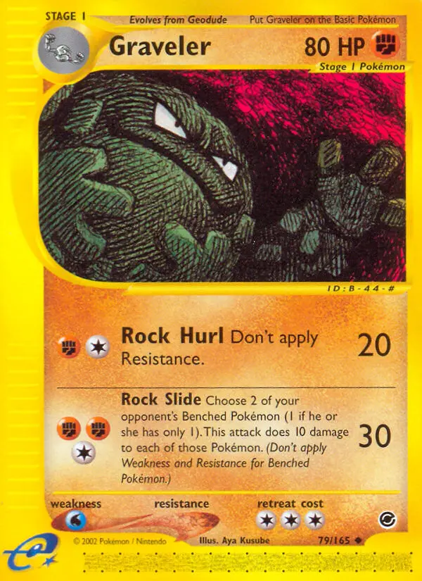 Graveler Uncommon Pokemon card #79 from Expedition Base Set