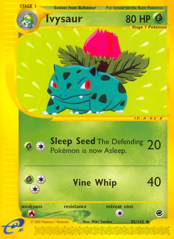 Ivysaur Uncommon Pokemon card #82 from Expedition Base Set