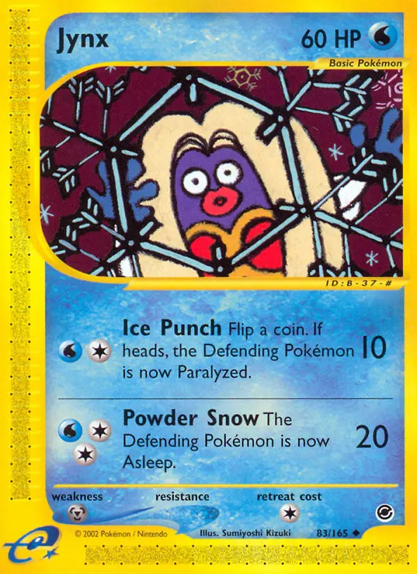 Jynx Uncommon Pokemon card #83 from Expedition Base Set