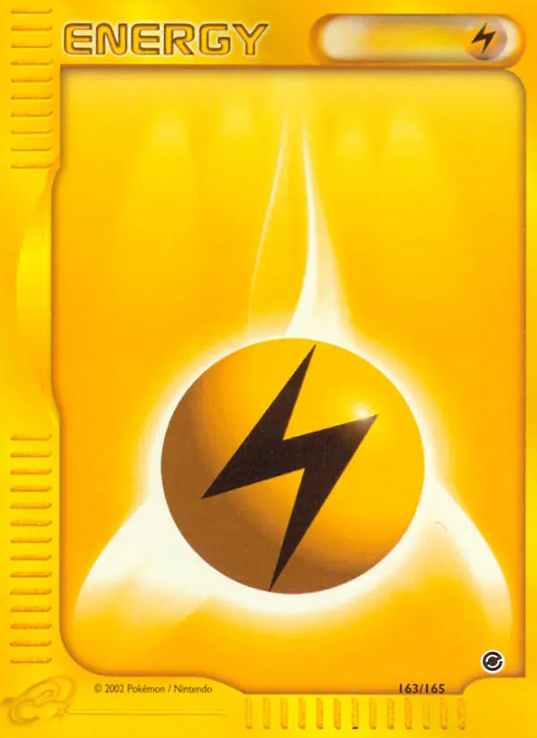 Lightning Energy Common Pokemon card #163 from Expedition Base Set