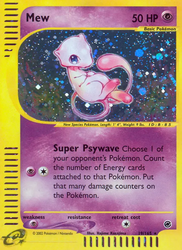 Mew Rare Pokemon card #19 from Expedition Base Set