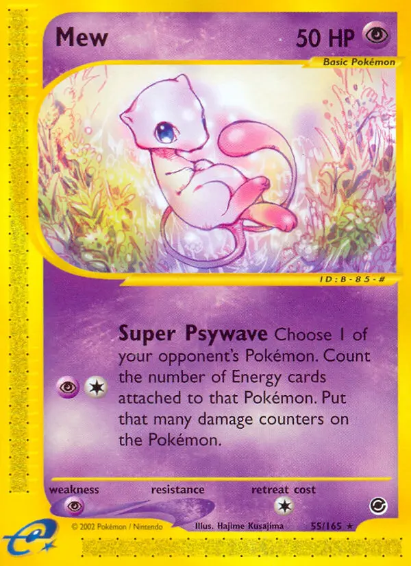 Mew Rare Pokemon card #55 from Expedition Base Set