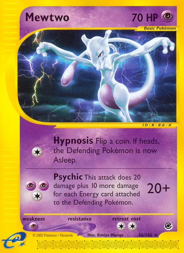 Mewtwo Rare Pokemon card #56 from Expedition Base Set