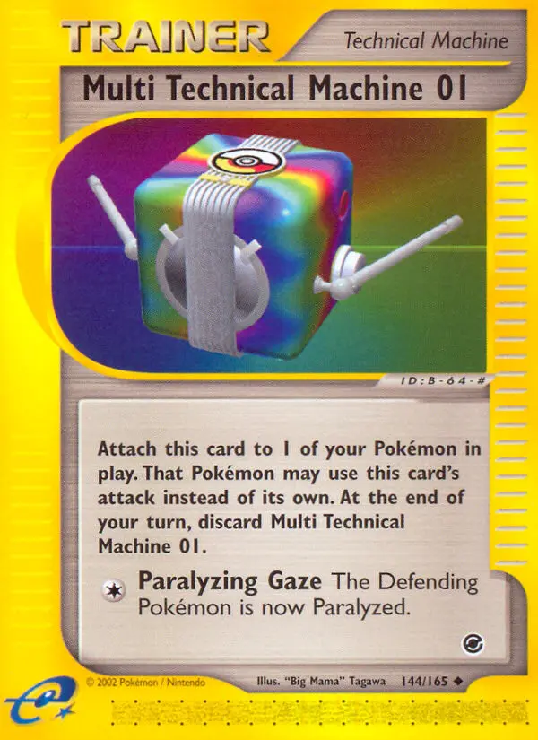 Multi Technical Machine 01 Uncommon Pokemon card #144 from Expedition Base Set