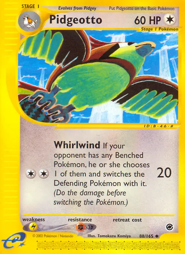 Pidgeotto Uncommon Pokemon card #88 from Expedition Base Set