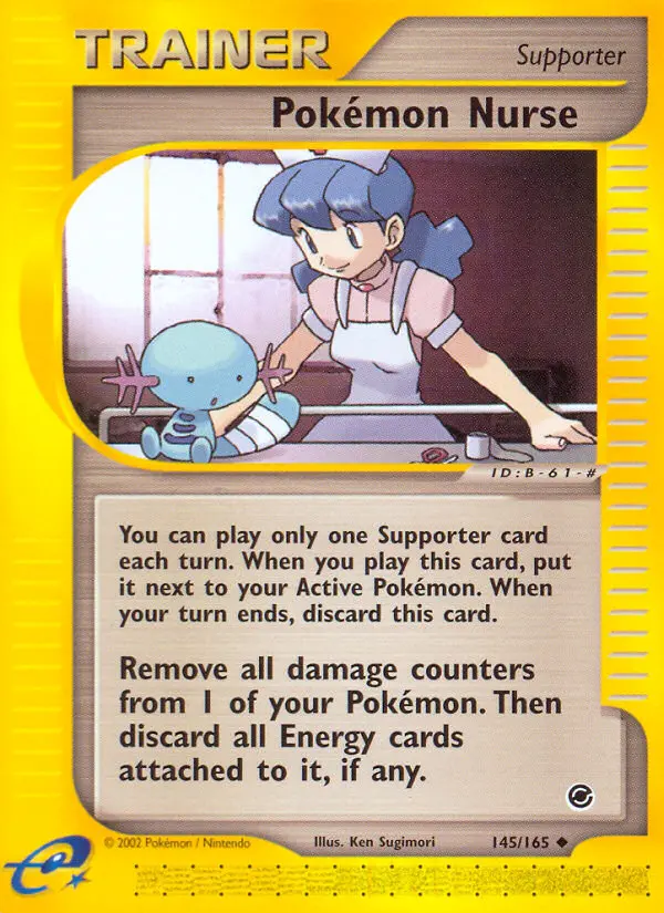 Pokémon Nurse Uncommon Pokemon card #145 from Expedition Base Set