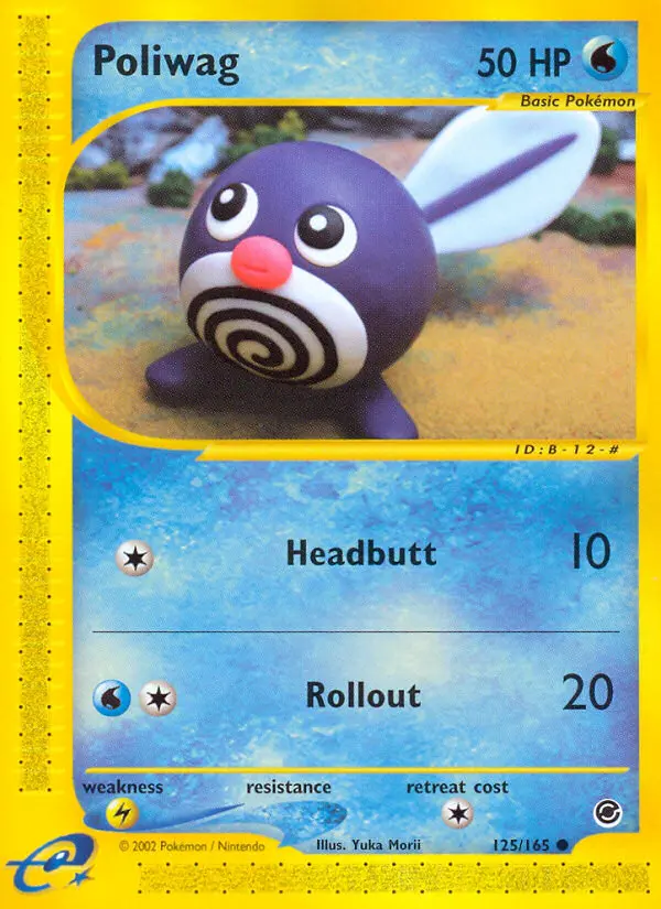 Poliwag Common Pokemon card #125 from Expedition Base Set