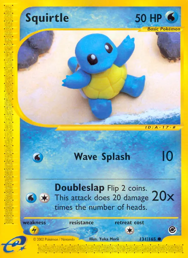 Squirtle Common Pokemon card #131 from Expedition Base Set