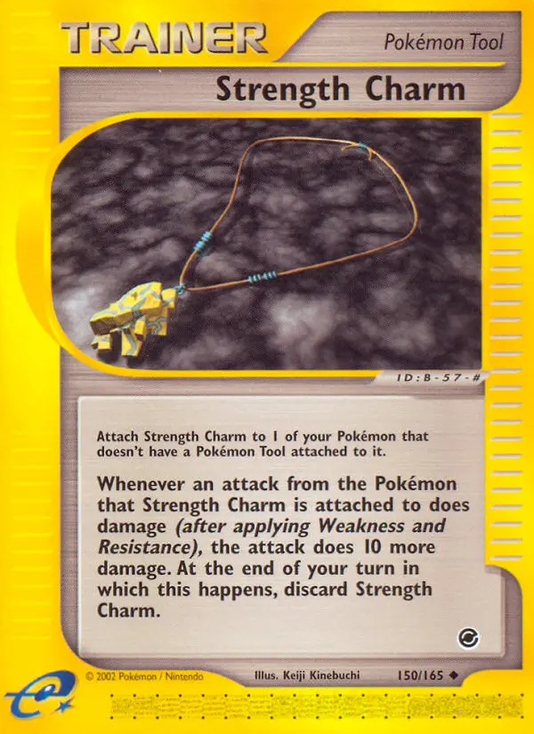 Strength Charm Uncommon Pokemon card #150 from Expedition Base Set