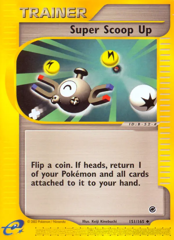 Super Scoop Up Uncommon Pokemon card #151 from Expedition Base Set