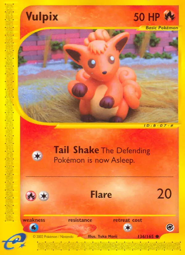 Vulpix Common Pokemon card #136 from Expedition Base Set