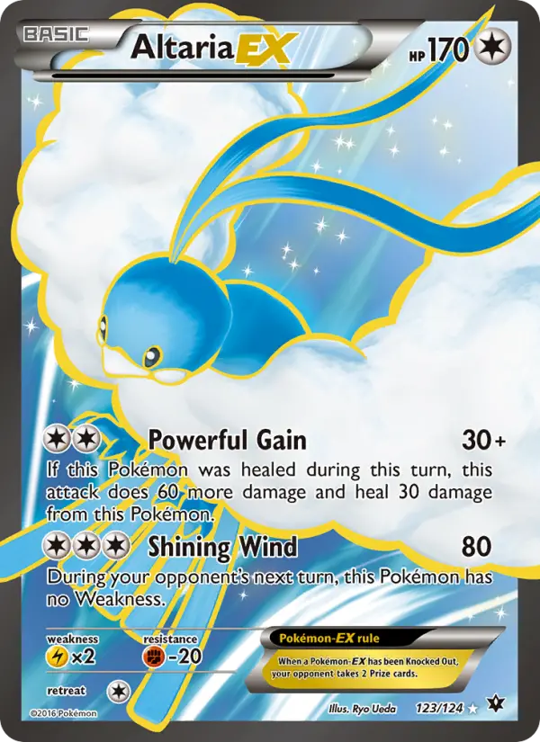 Altaria EX Ultra Rare Pokemon card #123 from Fates Collide