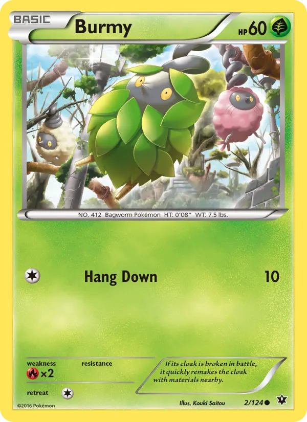 Burmy Common Pokemon card #2 from Fates Collide