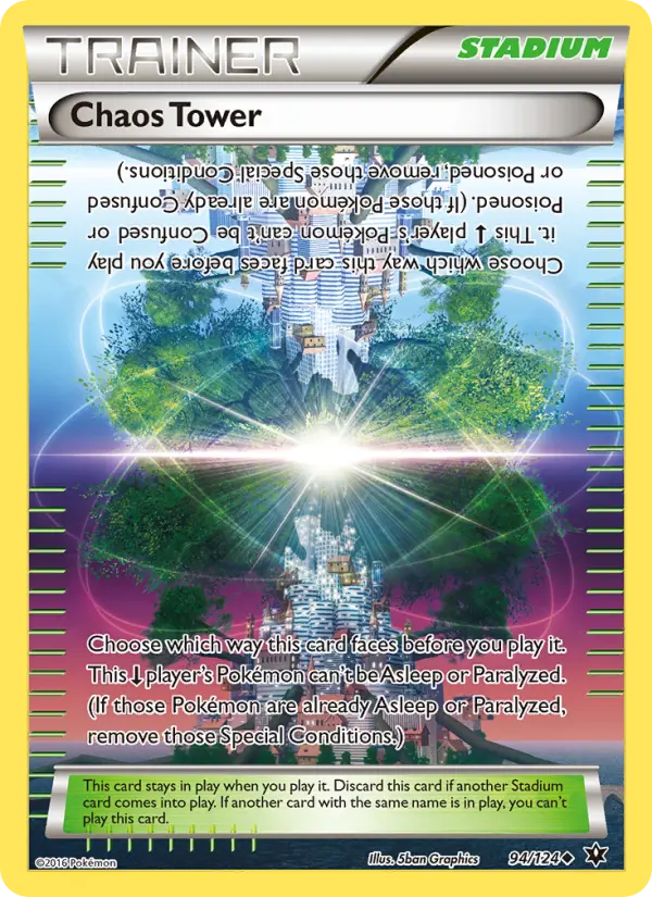 Chaos Tower Uncommon Pokemon card #94 from Fates Collide