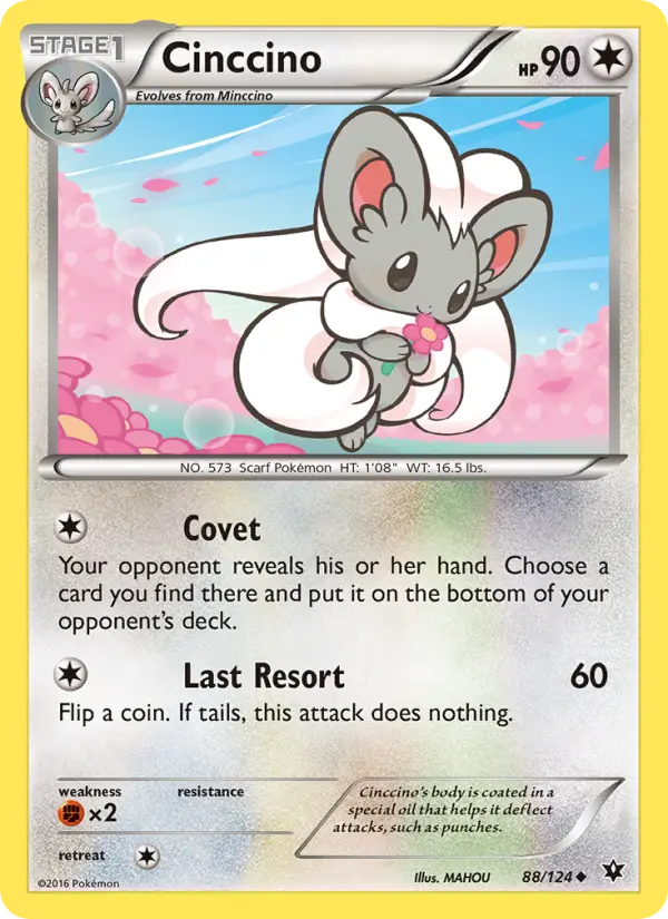 Cinccino Uncommon Pokemon card #88 from Fates Collide