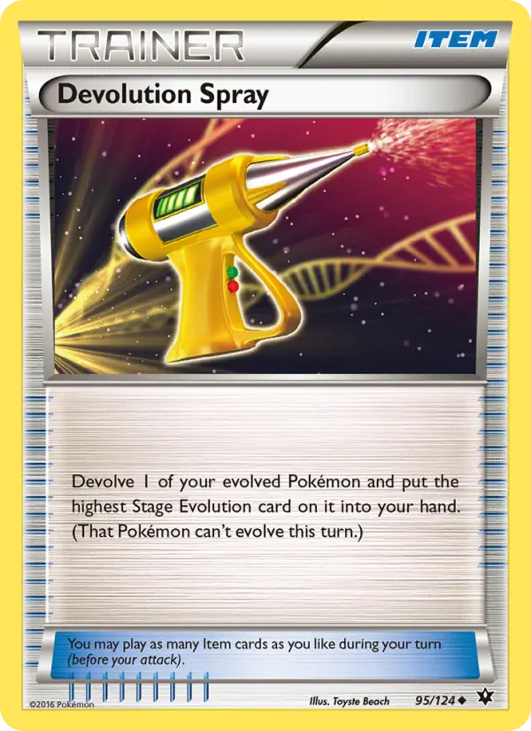 Devolution Spray Uncommon Pokemon card #95 from Fates Collide