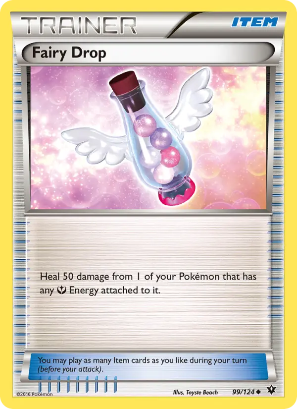 Fairy Drop Uncommon Pokemon card #99 from Fates Collide