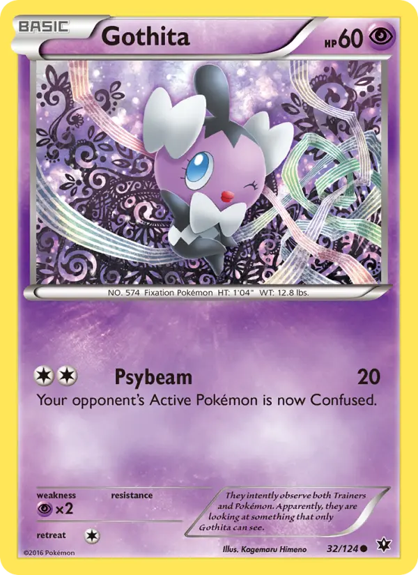 Gothita Common Pokemon card #32 from Fates Collide
