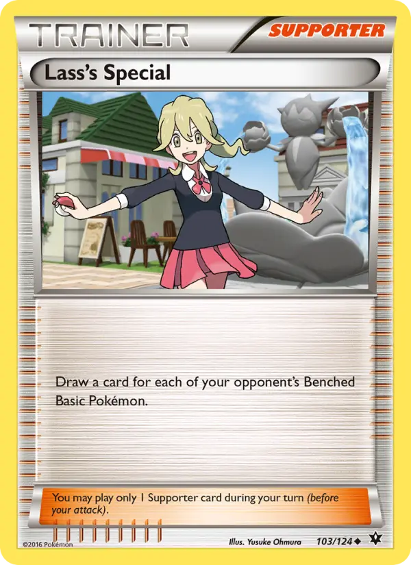 Lass's Special Uncommon Pokemon card #103 from Fates Collide