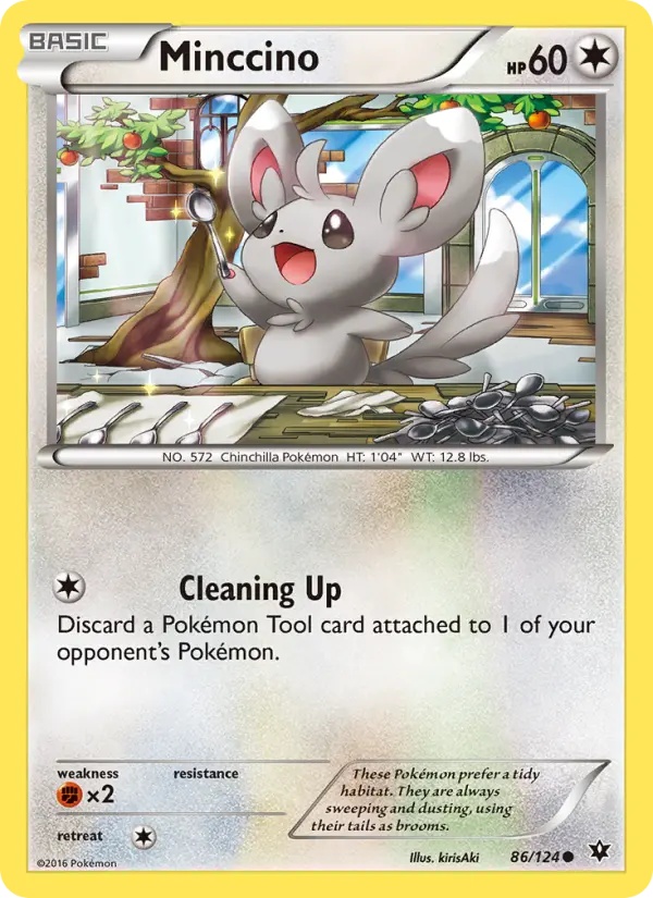 Minccino Common Pokemon card #86 from Fates Collide