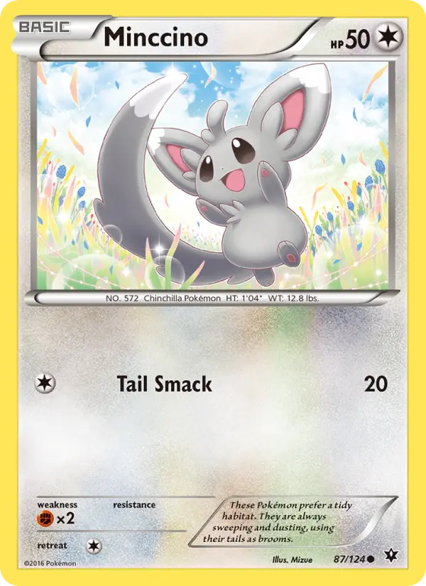 Minccino Common Pokemon card #87 from Fates Collide