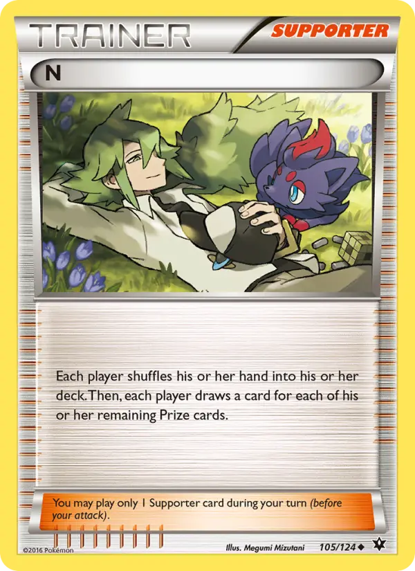 N Uncommon Pokemon card #105 from Fates Collide