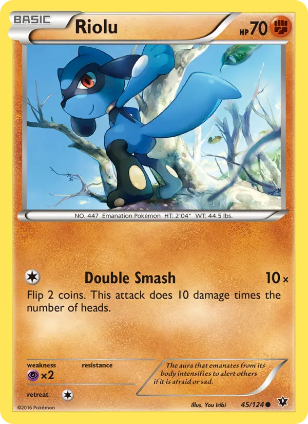 Riolu Common Pokemon card #45 from Fates Collide
