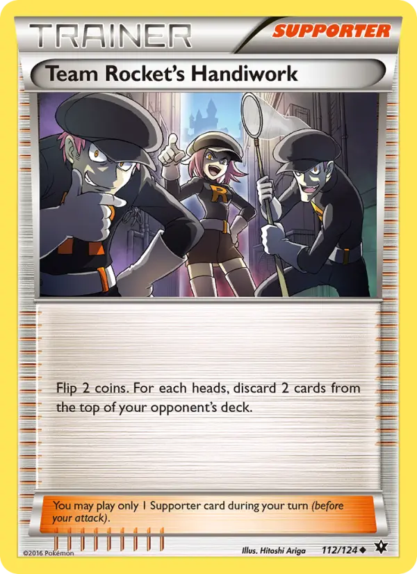 Team Rocket's Handiwork Uncommon Pokemon card #112 from Fates Collide