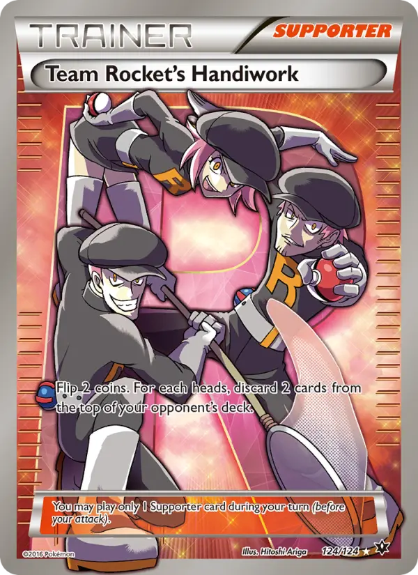 Team Rocket's Handiwork Ultra Rare Pokemon card #124 from Fates Collide