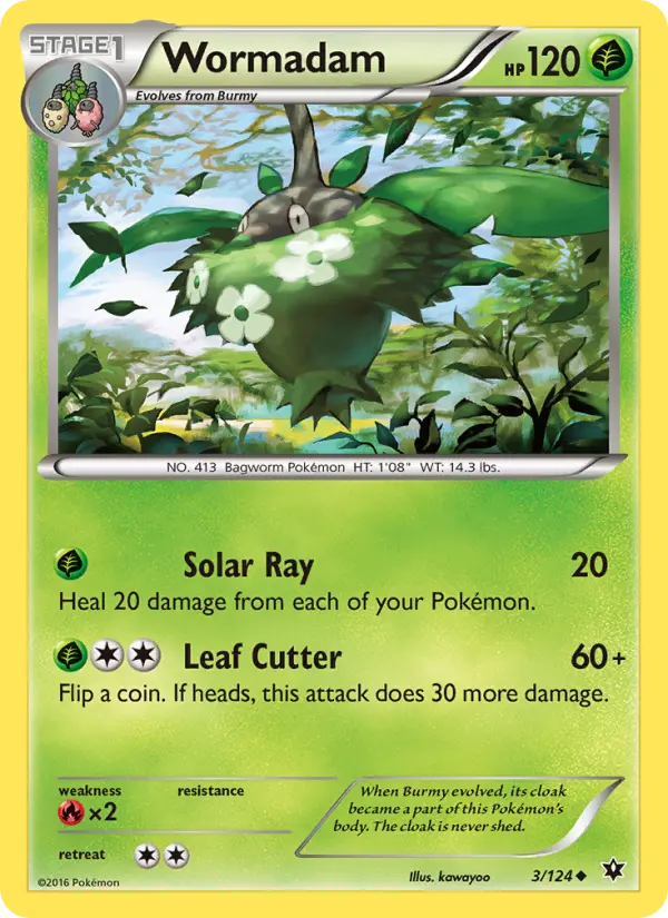 Wormadam Uncommon Pokemon card #3 from Fates Collide