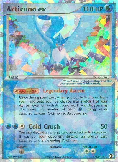 Articuno ex Rare Pokemon card #114 from FireRed & LeafGreen
