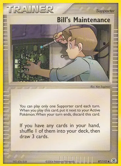 Bill's Maintenance Uncommon Pokemon card #87 from FireRed & LeafGreen