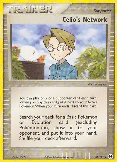 Celio's Network Uncommon Pokemon card #88 from FireRed & LeafGreen