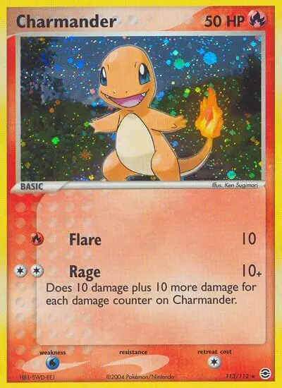 Charmander Rare Pokemon card #113 from FireRed & LeafGreen