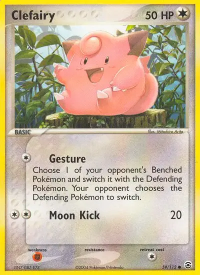 Clefairy Common Pokemon card #59 from FireRed & LeafGreen