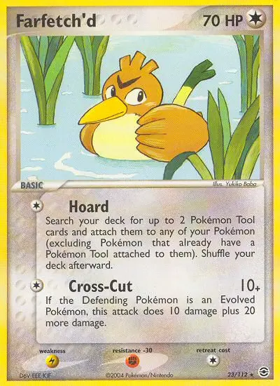 Farfetch'd Rare Pokemon card #23 from FireRed & LeafGreen