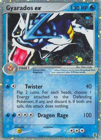 Gyarados ex Rare Pokemon card #109 from FireRed & LeafGreen