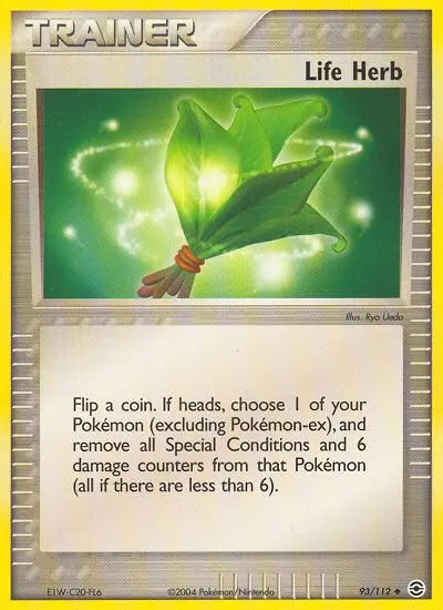 Life Herb Uncommon Pokemon card #93 from FireRed & LeafGreen