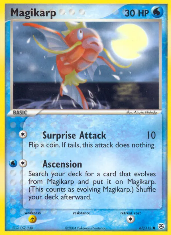 Magikarp Common Pokemon card #67 from FireRed & LeafGreen