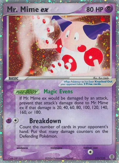Mr. Mime ex Rare Pokemon card #111 from FireRed & LeafGreen