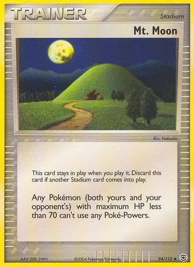 Mt. Moon Uncommon Pokemon card #94 from FireRed & LeafGreen