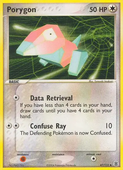 Porygon Uncommon Pokemon card #47 from FireRed & LeafGreen