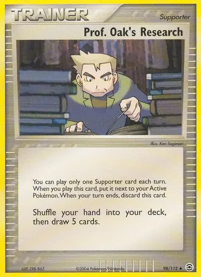 Prof. Oak's Research Uncommon Pokemon card #98 from FireRed & LeafGreen