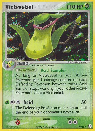 Victreebel Rare Pokemon card #17 from FireRed & LeafGreen