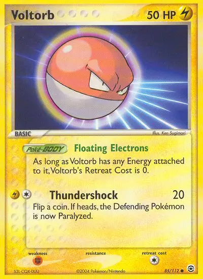 Voltorb Common Pokemon card #85 from FireRed & LeafGreen