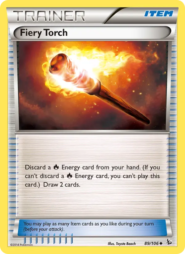 Fiery Torch Uncommon Pokemon card #89 from Flashfire