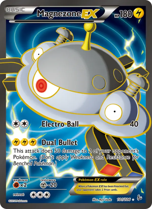 Magnezone EX Ultra Rare Pokemon card #101 from Flashfire